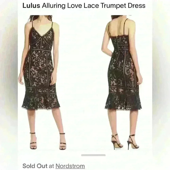 NWT Lulus Alluring Love Lace Trumpet Dress-Sold Out at Nordstrom. Size XS - Picture 1 of 10